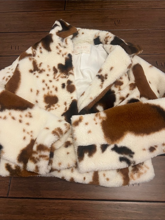 Altar'd State Jackets & Blazers - Altar’d State Cow Print Plush Jacket